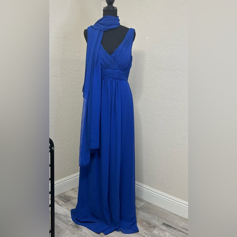 Let’s Fashion  Blue Maxi Party Formal Long Dress Size M